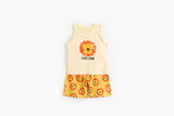 Baby Boy And Girl Animal Tiger Print Sleeveless Top Combo Shorts  Sets - MyKids-USA™