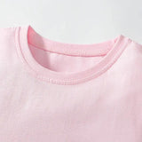 Summer Arrival Cartoon and Rainbow Pattern Short Sleeves Dress for Stylish Girls - MyKids-USA™