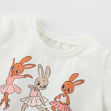 Summer Arrival Animals Cartoon Pattern Short Sleeves Tulle Patchwork Dress for Stylish Girls - MyKids-USA™