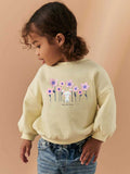 Autumn Warm Baby Kids Girls Cartoon Rabbit And Flowers Pattern Pullover Clothing Long Sleeves Top Sweatshirt - MyKids-USA™