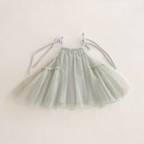 Summer Arrival Sleeveless Solid Color Tulle Dress for Stylish Girls