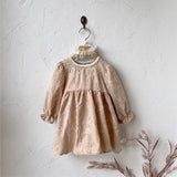 Baby Girl Solid Color Jacquard Embroidery Fashion Dress&Onesie - MyKids-USA™