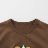 Summer Girls’ Cartoon Teddy Bear Printed T-shirt in European and American Style - MyKids-USA™