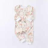 Autumn and Spring Arrival Baby Unisex Animals Pattern Long Sleeves Crew Neck Rompers