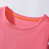 Summer Pure Cotton Animals Cartoon Pattern Short Sleeves Dress for Stylish Girls