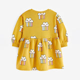 Lovely Cartoon Pattern Loose Autumn Dress - MyKids-USA™