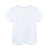 Summer Girls’ Rhythmic Gymnastics Cartoon Pattern T-shirt in European and American Style