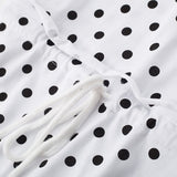 Girls’ Polka Dots Short Sleeves T-Shirt Design Dress In European And American Style For Summer - MyKids-USA™