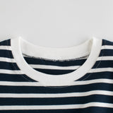 Baby Girl Classic Striped Print Ruffle Design Sleeveless Vest T-Shirt - MyKids-USA™