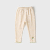 Baby Kids Girls Spring Flower Logo Soft Pants