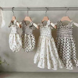 Summer Hot Selling Baby Kids Girls Sleeveless Flowers Pattern or Dots Pattern Princess Dress - MyKids-USA™