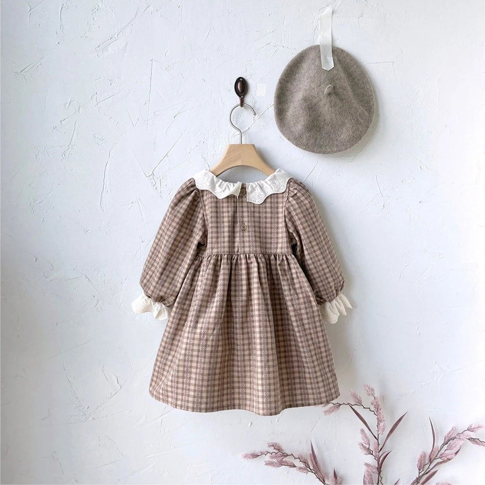 New Autumn Infant Baby Girl Grid Design Dress & Onesie - MyKids-USA™