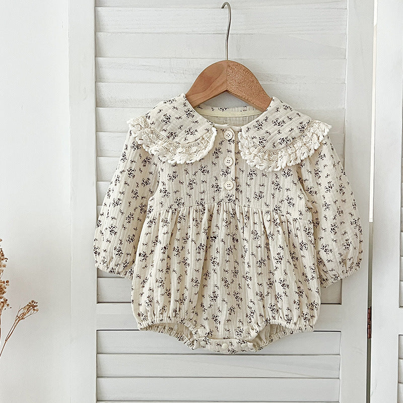 Arrival Spring Baby Kids Girls Long Sleeves Floral Print Onesies and Dress – Princess Sister Matching Set - MyKids-USA™