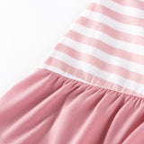 Summer Arrival Cartoon Rabbit Pattern Short Sleeves Dress for Stylish Girls - MyKids-USA™