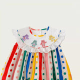 New Arrival Summer Baby Kids Girls Sleeveless Striped Polka Dots Dress - MyKids-USA™