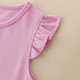 Baby Cartoon Patched Graphic Sleeveless Princess Summer Dress - MyKids-USA™