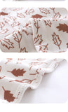 Spring Arrival Baby Girls Long Sleeves Floral Pattern Rompers with Simple Embroidery