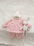 Winter Baby Girls Thick Thermal Long Sleeve Dress Design Sweater And Pants Two Pieces Sets - MyKids-USA™