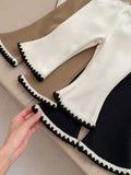 Baby Girl 3 Colors Laces Flared Pants In Winter