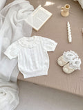 Summer Baby Kids Girls Hollow Out Knitting Pattern Pullover Top And Bloomers Casual Clothing Set - MyKids-USA™