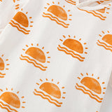 Summer Baby Kids Sunrise Pattern Hooded T-shirt and Shorts Clothing Set for Boys - MyKids-USA™
