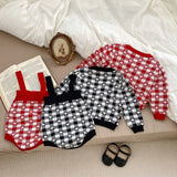 Autumn Heart Pattern Knitted Onesies & Cardigan Sets - MyKids-USA™