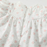 Summer Arrival Baby Girls Cute Floral Embroidered and Printed Pattern Fly Sleeves Dress - MyKids-USA™