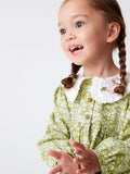 Arrival Autumn Girls Floral Print Embroidered Peter Pan Collar Long Sleeves Princess Dress - MyKids-USA™