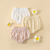 Baby Boys And Girls Cute Print Pattern Short Pants With Buttons
