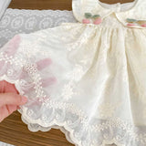 Summer Arrival Sleeveless Flowers Embroidered Pattern Dress for Stylish Girls - MyKids-USA™