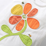 Summer Baby Kids Flower Pattern Vest and Green Shorts Clothing Set for Girls