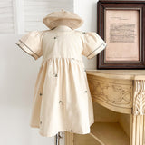 Summer Baby Girls French-style Flowers Embroidery Pattern Short-sleeved Onesies and Dress – Princess Sister Matching - MyKids-USA™