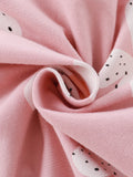 Spring And Summer Baby Girls Short Sleeves Floral Pink Dress - MyKids-USA™