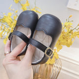 Autumn Fashion Baby Girl Solid Color Leather Toddler Shoes - MyKids-USA™