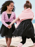 Summer Arrival Baby Kids Girls Sleeveless Solid Color Black Tulle Dress