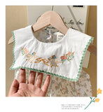 Summer Baby Kids Girls French Sleeveless Floral Pattern Printed Dress