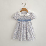 Summer Girls Arrival Butterfly Pattern Short Sleeves Onesies and Girls’ Dress – Princess Sister Matching Set