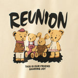 Summer Kids’ Teddy Cartoon and Letters Print T-shirt in European and American Style