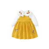 Embroidered Pattern Doll Neck Short & Dress Sets - MyKids-USA™