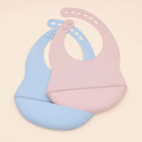 Baby Solid Color Food Grade Silicone Bibs - MyKids-USA™