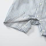 Summer Arrival Baby Boys Short Sleeves Cute Striped Pattern Navy Style Rompers