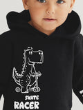 High Quality Spring And Autumn Boys Dinosaur And Letter Pattern Long Sleeves Top Pullover Hoodie And Pants Clothing Set - MyKids-USA™