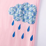 Summer  Arrival Weather Elements Pattern Short Sleeves Dress for Stylish Girls