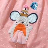 Summer Arrival Animals Cartoon Pattern Short Sleeves Dress for Stylish Girls - MyKids-USA™