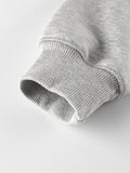 Autumn and Winter Arrival Kids Boys Letters Print Crew Neck Long Sleeves Color Patchwork Sweatshirt