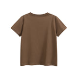 Summer Girls’ Cartoon Teddy Bear Printed T-shirt in European and American Style
