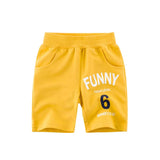 Baby Boy Alphabet Pattern Printing 2022 Summer New 5-Point Casual Pants