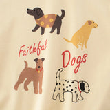 Summer Girls’ Puppy Cartoon and Letters Print T-shirt in European and American Style - MyKids-USA™