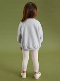Spring and Autumn Girls Vivid Cartoon Animals Print Long Sleeves Crew Neck Top Sweatshirt and Solid Color Pants Clothing Set - MyKids-USA™