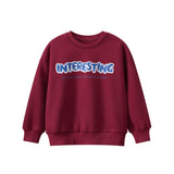 Arrival Kids Letters Printed Pattern Crew Neck Long Sleeves Warm Cozy Pullover - MyKids-USA™
